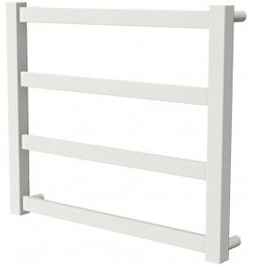 Біла рушникосушка Extra 4 RAL9016 драбинка 450x530, white