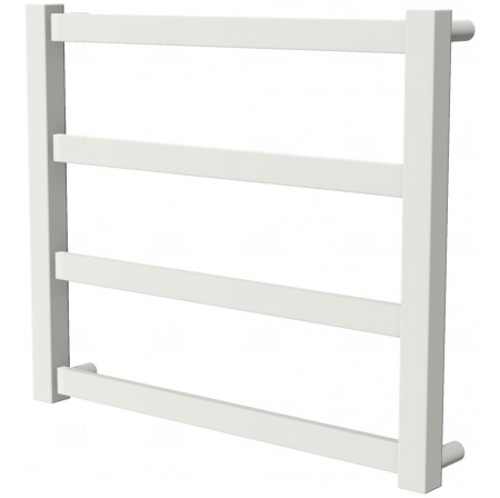 Біла рушникосушка Extra 4 RAL9016 драбинка 450x530, white
