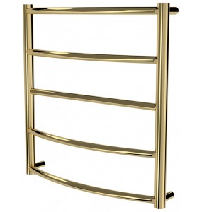 Золота рушникосушка Classic 5 драбинка 550x532, gold