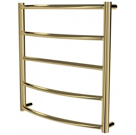 Золота рушникосушка Classic 5 драбинка 550x532, gold