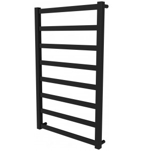 Чорна рушникосушка Extra 8 RAL9005 драбинка 850x530, black