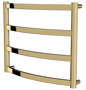 Золота рушникосушилка Maxima 4 драбинка 450x532, gold