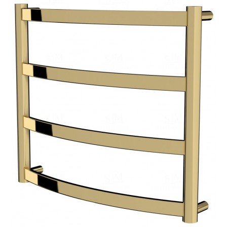 Золота рушникосушилка Maxima 4 драбинка 450x532, gold