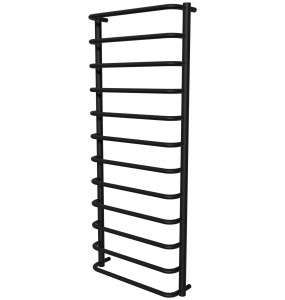 Рушникосушка Modern 12 чорна RAL9005 драбинка 1250x532, black