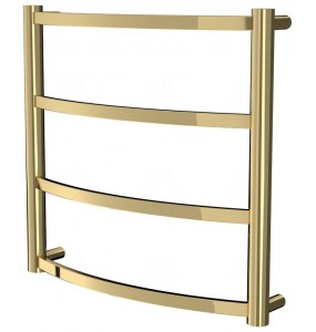 Золота рушникосушка Elite 4 драбинка 450x482, gold