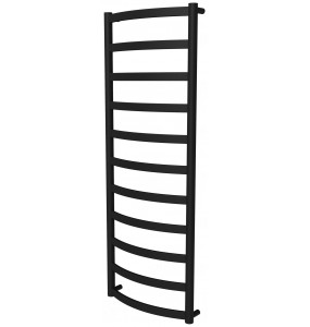 Чорна рушникосушка Maxima 11 RAL9005 драбинка 1150x432, black
