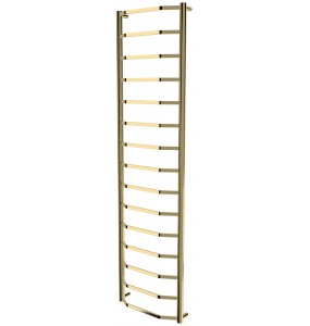 Золота рушникосушка Luxe 15 драбинка 1550x432, gold