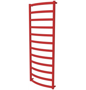 Червона сушарка для рушників Maxima 12 RAL3020 драбинка 1250x482, red