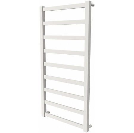 Біла рушникосушка Extra 9 RAL9016 драбинка 950x480, white