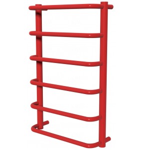 Червона сушарка для рушників Modern 6 RAL3020 драбинка 650x432, red