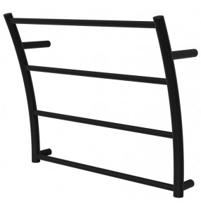 Чорна сушарка для рушників Wave 4 RAL9005 драбинка 440x525, black