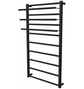 Чорна рушникосушка Elegant 9 RAL9005 драбинка 950x482, black