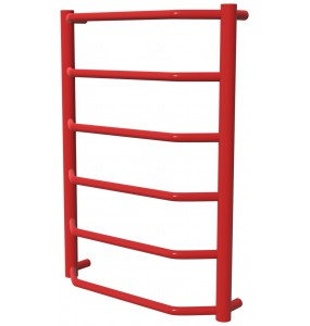 Рушникосушка Standart 6 червона RAL3020 драбинка 650x482, red
