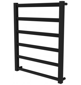 Чорна рушникосушка Slide 6 RAL9005 драбинка 650x530, black