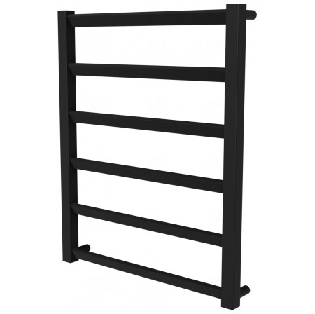 Чорна рушникосушка Slide 6 RAL9005 драбинка 650x530, black