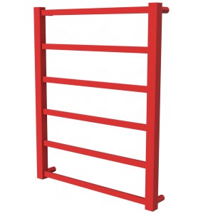 Червона рушникосушка Quatro 6 RAL3020 драбинка 650x530, red