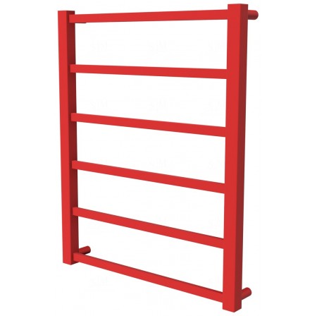 Червона рушникосушка Quatro 6 RAL3020 драбинка 650x530, red