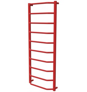 Рушникосушилка Standart 10 червона RAL3020 драбинка 1050x432, red