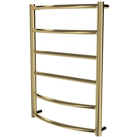 Золота рушникосушка Classic 6 драбинка 650x482, gold