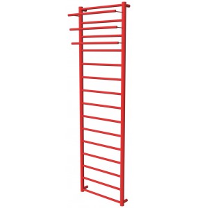 Червона сушарка для рушників Elegant 15 RAL3020 драбинка 1550x432, red
