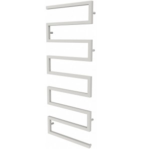 Біла сушарка для рушників Ultra 8 RAL9016 змійка 1430x550, white