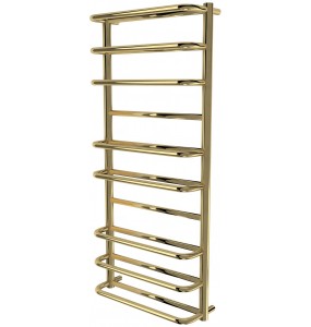 Золота рушникосушка Comfort 10 драбинка 1050x482, gold