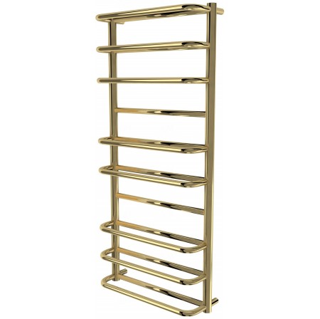 Золота рушникосушка Comfort 10 драбинка 1050x482, gold