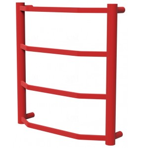 Рушникосушка Luxe 4 червона RAL3020 драбинка 450x432, red