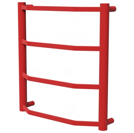 Рушникосушка Luxe 4 червона RAL3020 драбинка 450x432, red
