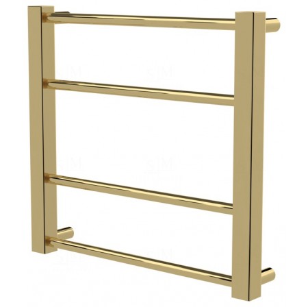 Золота рушникосушка Sonnet 4 драбинка 400x430, gold