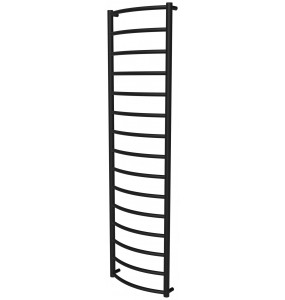Сушарка для рушників Classic 15 чорна RAL9005 драбинка 1550x432, black
