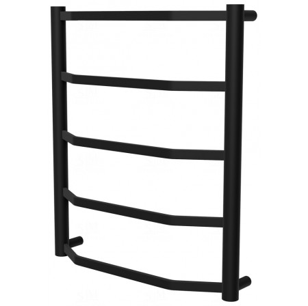 Чорна рушникосушка Luxe 5 RAL9005 драбинка 550x482, black