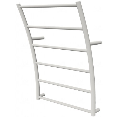 Біла рушникосушка Wave 6 RAL9016 драбинка 640x475, white