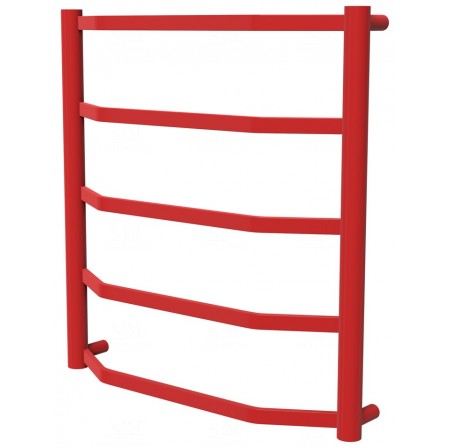 Червона рушникосушка Luxe 5 RAL3020 драбинка 550x532, red