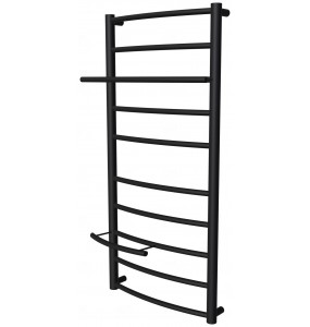 Сушарка для рушників Safo 10 чорна RAL9005 драбинка 900x432, black