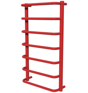 Рушникосушилка Modern 7 червона RAL3020 драбинка 750x432, red