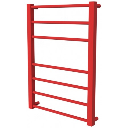 Рушникосушка Sonnet 7 червона RAL3020 драбинка 650x480, red