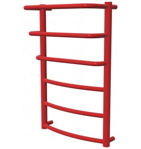 Червона рушникосушка Grosse 6 RAL3020 драбинка 650x432, red