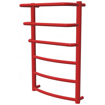 Червона рушникосушка Grosse 6 RAL3020 драбинка 650x432, red