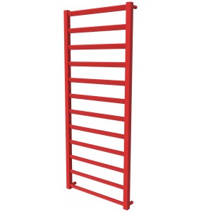 Червона рушникосушка Slide 12 RAL3020 драбинка 1250x530, red