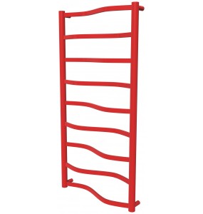 Червона рушникосушка Lagoon 9 RAL3020 драбинка 950x482, red