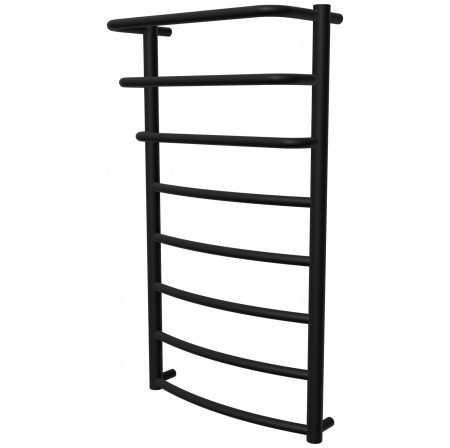 Рушникосушка Grosse 8 чорна RAL9005 драбинка 850x482, black