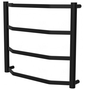 Сушарка для рушників Luxe 4 чорна RAL9005 драбинка 450x532, black