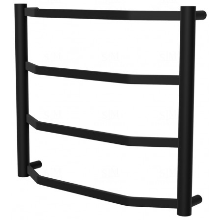 Сушарка для рушників Luxe 4 чорна RAL9005 драбинка 450x532, black