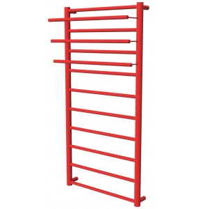 Червона рушникосушка Elegant 10 RAL3020 драбинка 1050x482, red