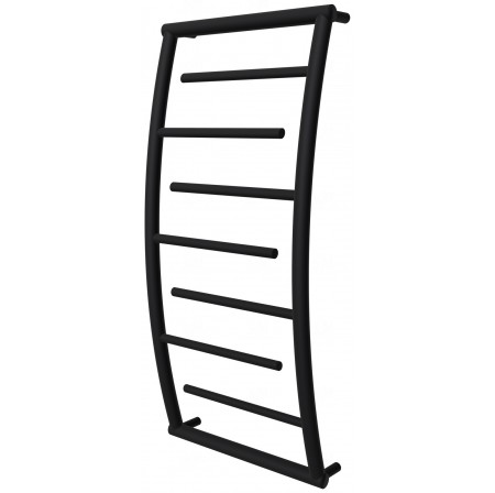 Чорна рушникосушка Atlantica 7 RAL9005 драбинка 850x432, black
