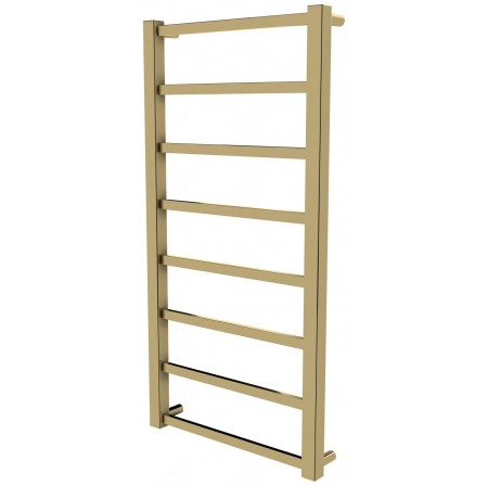 Золота рушникосушка Quatro 8 драбинка 850x430, gold