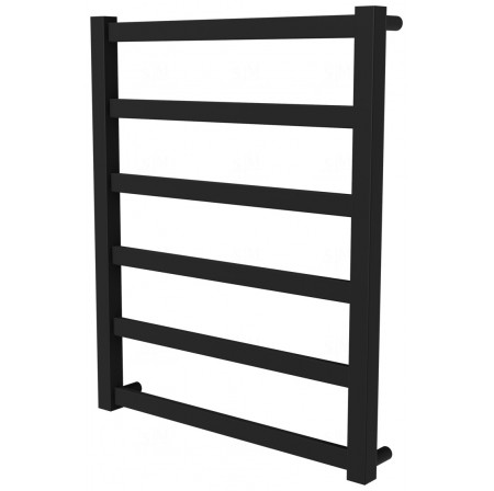 Рушникосушка Extra 6 чорна RAL9005 драбинка 650x530, black