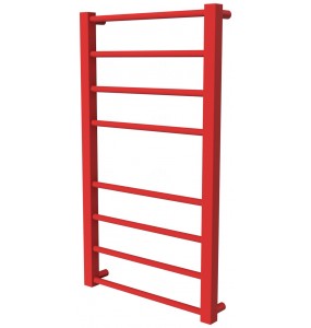 Червона рушникосушилка Sonnet 8 RAL3020 драбинка 750x430, red