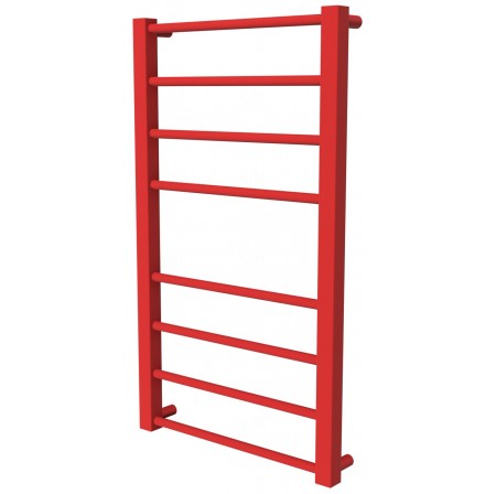 Червона рушникосушилка Sonnet 8 RAL3020 драбинка 750x430, red